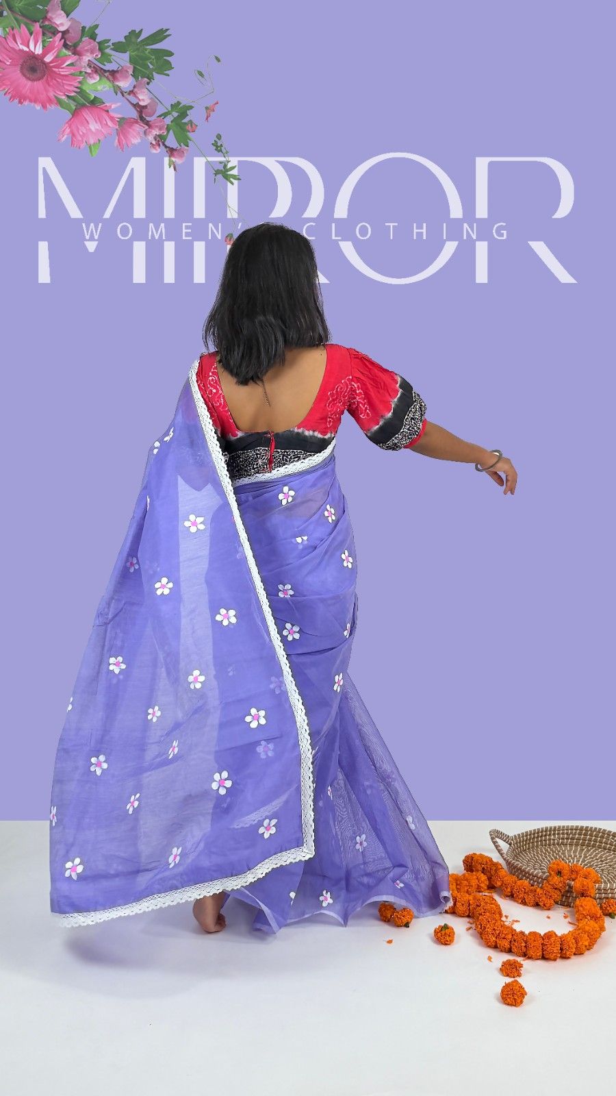 Queens don't need crowns; they wear sarees.